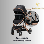Luxury 3-in-1 portable travel stroller