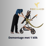 Luxury 3-in-1 portable travel stroller