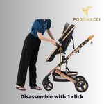 Luxury 3-in-1 portable travel stroller