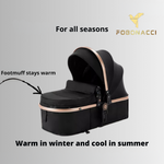 Luxury 3-in-1 portable travel stroller