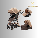 Luxury 3-in-1 portable travel stroller