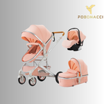 Luxury 3-in-1 portable travel stroller