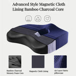 Premium memory foam seat cushion with back support
