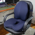 Premium memory foam seat cushion with back support