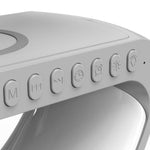 Intelligent LED lamp with Bluetooth speaker, wireless charger, and App Control 