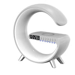 Intelligent LED lamp with Bluetooth speaker, wireless charger, and App Control 