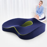 Premium memory foam seat cushion with back support