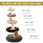 Fluffy Plush Dog Bed – Cat Bed With Removable Cover
