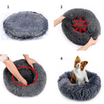 Fluffy Plush Dog Bed – Cat Bed With Removable Cover